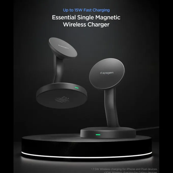 ŁADOWARKA MAGSAFE SPIGEN EF151MS ESSENTIAL MAGNETIC 15W CZARNA