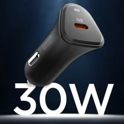 ŁADOWARKA SAMOCHODOWA SPIGEN ESSENTIAL EV301 1-PORT CAR CHARGER 30W BLACK