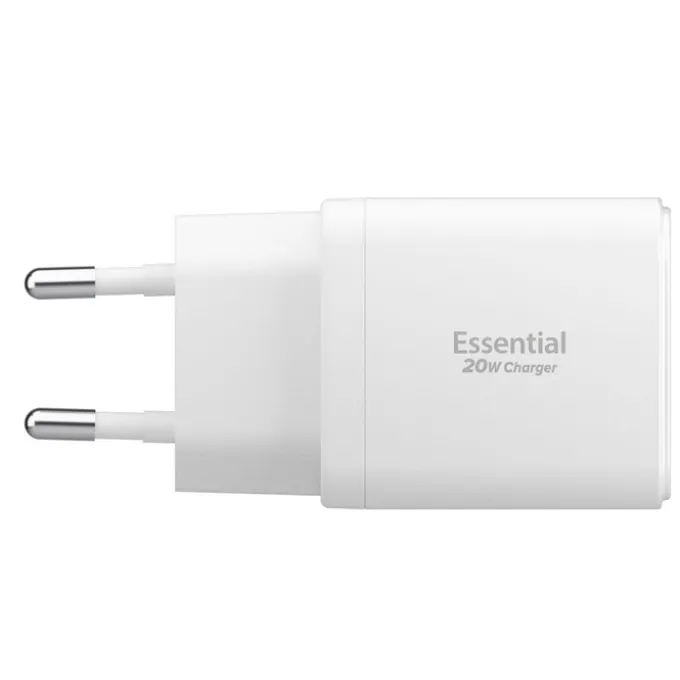 ŁADOWARKA SIECIOWA SPIGEN ESSENTIAL EE202EU 2-PORTOWA 20W BIAŁA