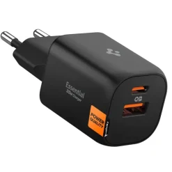 ŁADOWARKA SIECIOWA SPIGEN ESSENTIAL EE352EU 2-PORTOWA 35W CZARNA