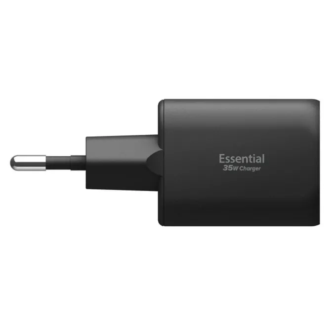 ŁADOWARKA SIECIOWA SPIGEN ESSENTIAL EE352EU 2-PORTOWA 35W CZARNA