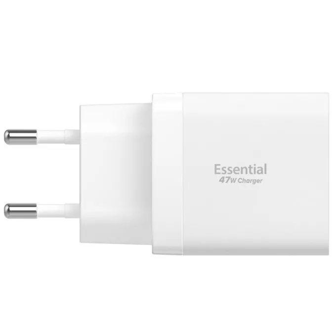 ŁADOWARKA SIECIOWA SPIGEN ESSENTIAL EE472EU 2-PORTOWA 47W BIAŁA