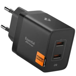 ŁADOWARKA SIECIOWA SPIGEN ESSENTIAL EE472EU 2-PORTOWA 47W CZARNA