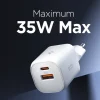 ŁADOWARKA SIECIOWA SPIGEN ESSENTIAL EE352EU 2-PORTOWA 35W BIAŁA