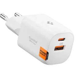 ŁADOWARKA SIECIOWA SPIGEN ESSENTIAL EE352EU 2-PORTOWA 35W BIAŁA