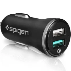 Ładowarka SPIGEN F27qc Qc3.0 2-port Car Charger Black Czarna