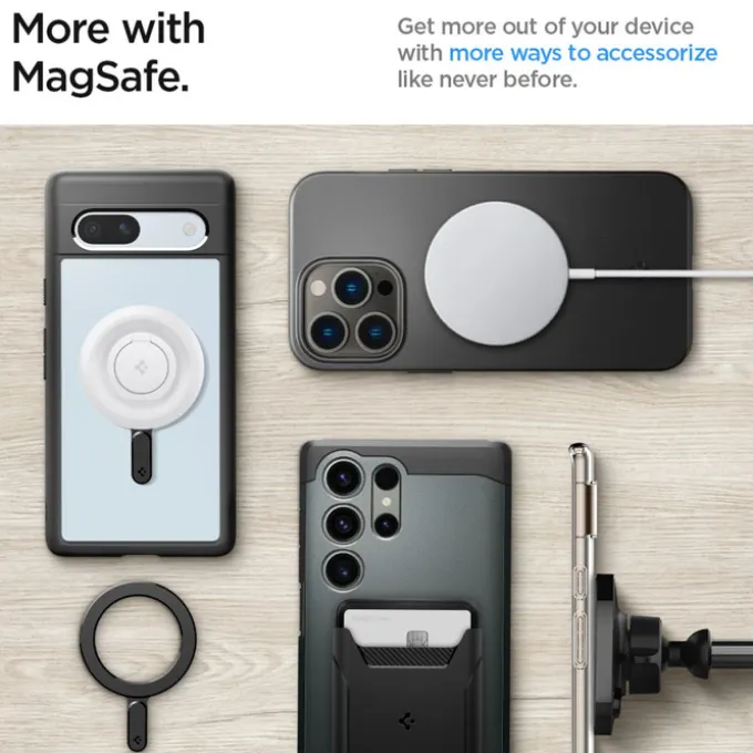 Blaszka Ring Spigen Onetap Ring Magnetic Magsafe Plate Black