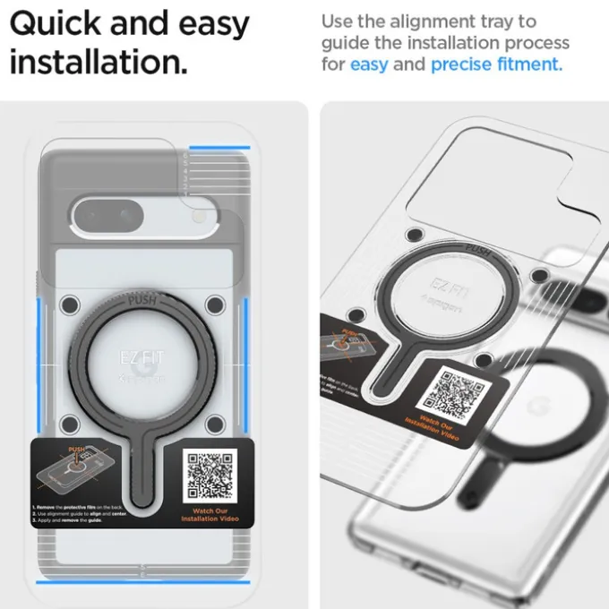 Blaszka Ring Spigen Onetap Ring Magnetic Magsafe Plate Carbon
