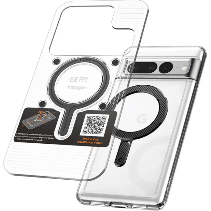 Blaszka Ring Spigen Onetap Ring Magnetic Magsafe Plate Carbon
