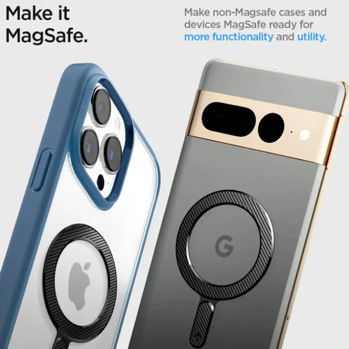 Blaszka Ring Spigen Onetap Ring Magnetic Magsafe Plate Carbon