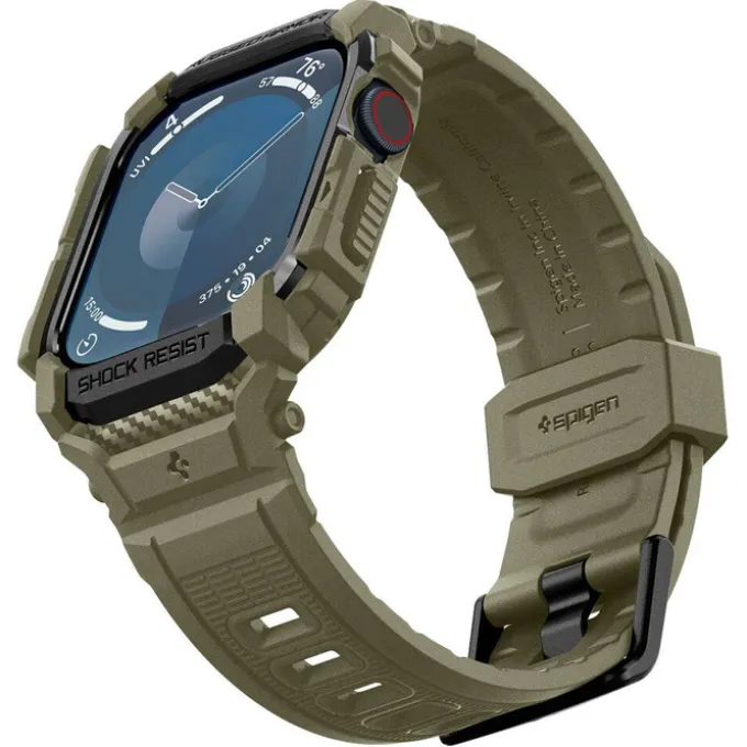 BRANSOLETA SPIGEN RUGGED ARMOR ”PRO” APPLE WATCH 10 (46 MM) VINTAGE KHAKI