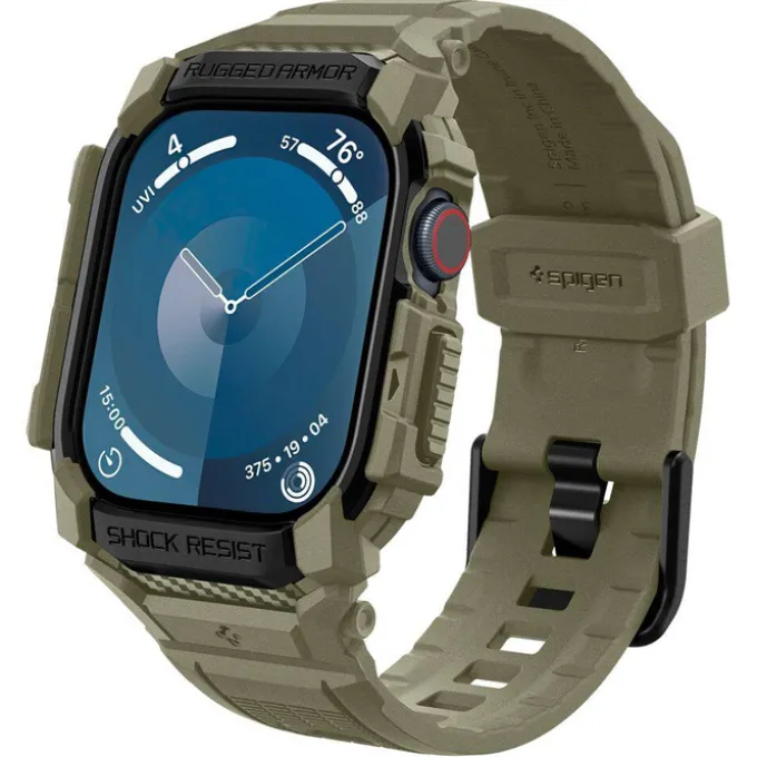 BRANSOLETA SPIGEN RUGGED ARMOR ”PRO” APPLE WATCH 10 (46 MM) VINTAGE KHAKI