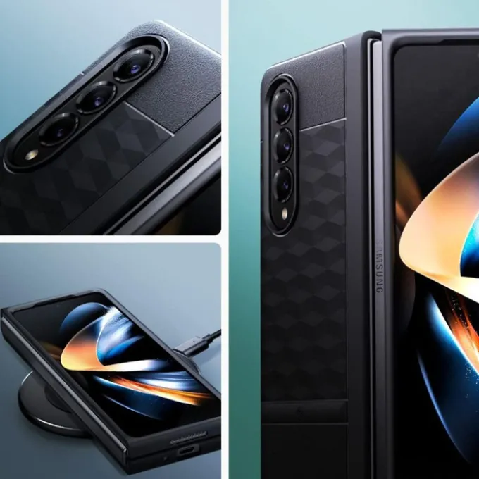 Etui Caseology Parallax Galaxy Z Fold 5 Matte Black Case