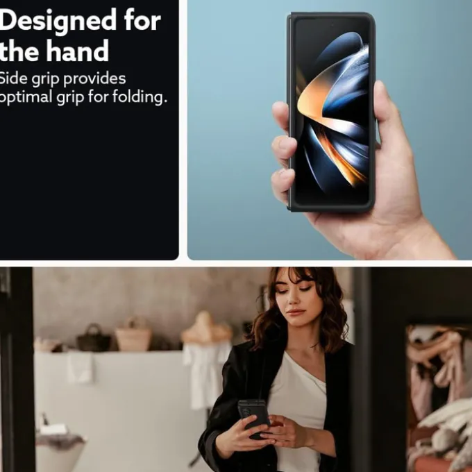 Etui Caseology Parallax Galaxy Z Fold 5 Matte Black Case