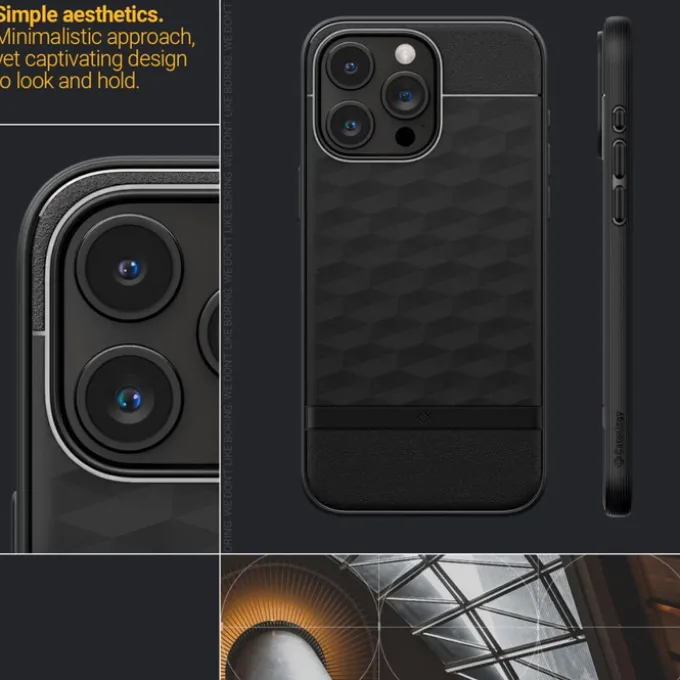 Etui Caseology Parallax Mag Magsafe iPhone 15 Pro Matte Black Case