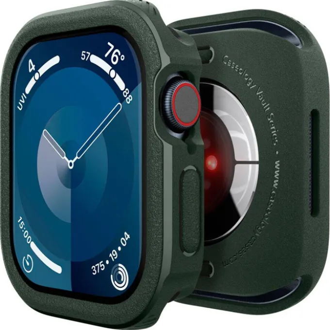 ETUI CASEOLOGY VAULT APPLE WATCH 10 (46 MM) MIDNIGHT GREEN