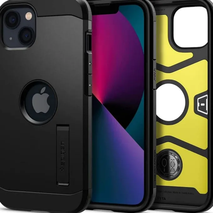 Etui iPhone 13 Etui SPIGEN Tough Armor Black Case