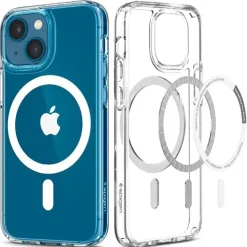 Etui iPhone 13 Etui Spigen Ultra Hybrid Mag Magsafe Crystal White Case