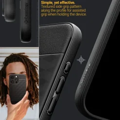Etui iPhone 15 Pro Max Caseology Parallax Mag Magsafe Matte Black Case