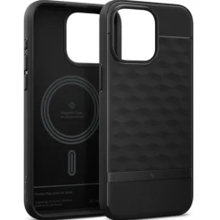 Etui iPhone 15 Pro Max Caseology Parallax Mag Magsafe Matte Black Case