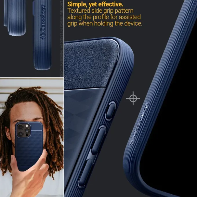 Etui iPhone 15 Pro Max Caseology Parallax Mag Magsafe Midnight Blue Case
