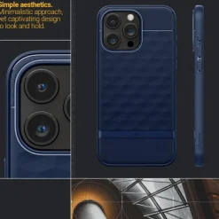 Etui iPhone 15 Pro Max Caseology Parallax Mag Magsafe Midnight Blue Case