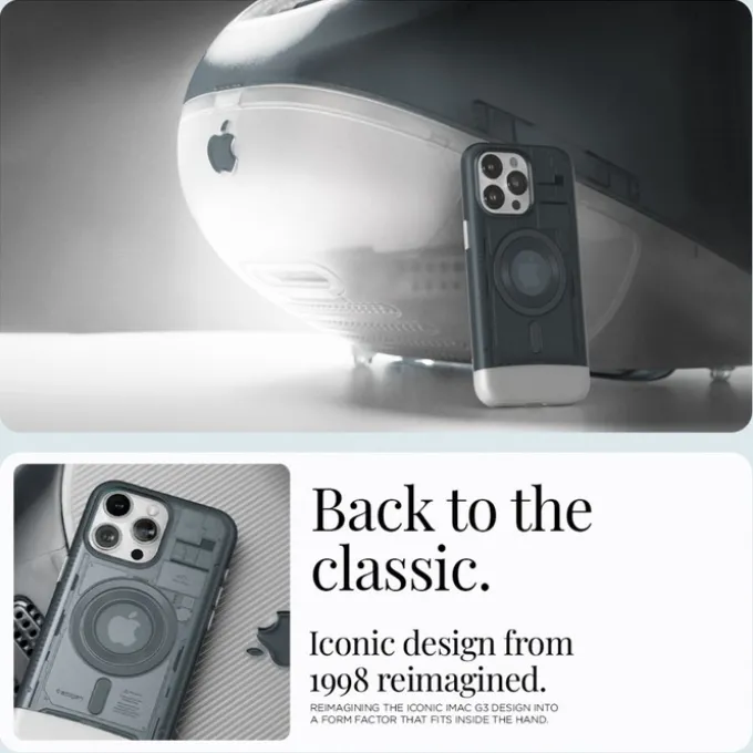 Etui iPhone 15 Pro Max Spigen Classic C1 Mag Magsafe Graphite Case