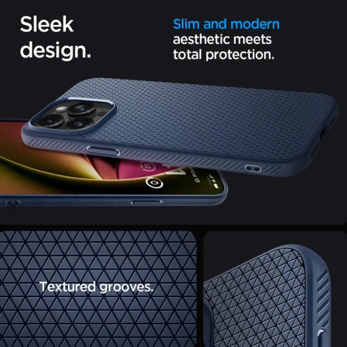 Etui iPhone 15 Pro Max Spigen Liquid Air Navy Blue Case