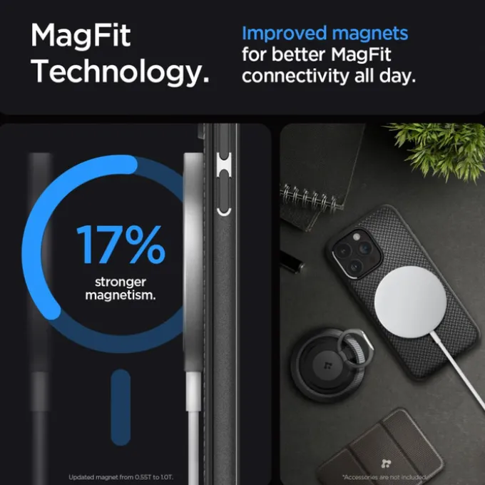 Etui iPhone 15 Pro Max Spigen Mag Armor Magsafe Matte Black Case
