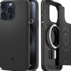 Etui iPhone 15 Pro Max Spigen Mag Armor Magsafe Matte Black Case