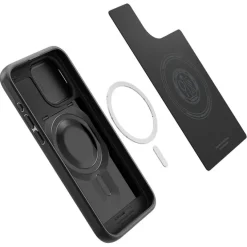 Etui iPhone 15 Pro Max Spigen Optik Armor Mag Magsafe Black Case