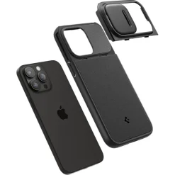 Etui iPhone 15 Pro Max Spigen Optik Armor Mag Magsafe Black Case