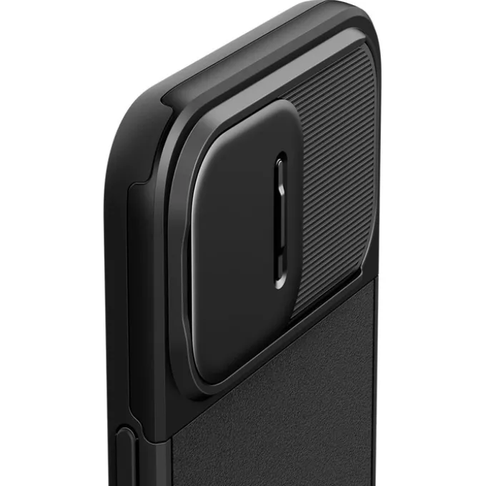 Etui iPhone 15 Pro Max Spigen Optik Armor Mag Magsafe Black Case