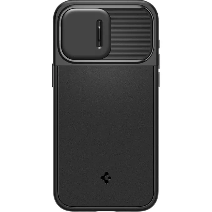 Etui iPhone 15 Pro Max Spigen Optik Armor Mag Magsafe Black Case
