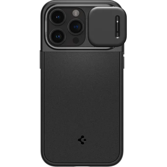 Etui iPhone 15 Pro Max Spigen Optik Armor Mag Magsafe Black Case