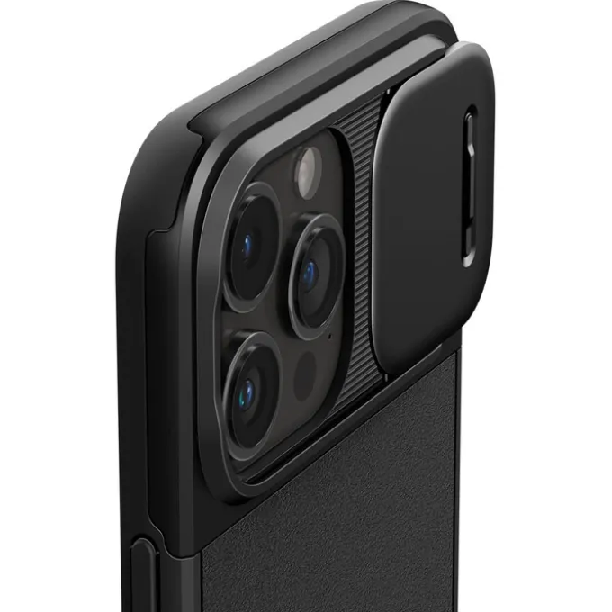 Etui iPhone 15 Pro Max Spigen Optik Armor Mag Magsafe Black Case