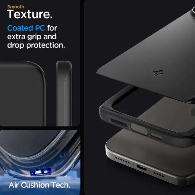 Etui iPhone 15 Pro Max Spigen Thin Fit Black Case