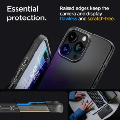 Etui iPhone 15 Pro Max Spigen Thin Fit Black Case