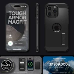 Etui iPhone 15 Pro Max Spigen Tough Armor Mag Magsafe Black Case