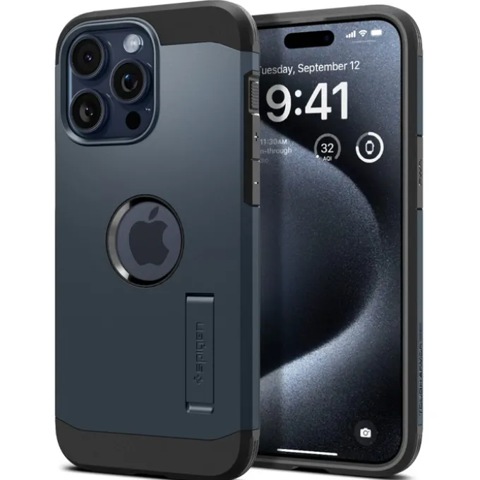 Etui iPhone 15 Pro Max Spigen Tough Armor Mag Magsafe Metal Slate