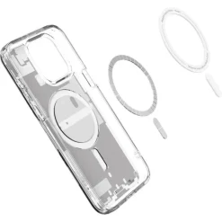 Etui iPhone 15 Pro Max Spigen Ultra Hybrid Mag Magsafe Zero One White Case