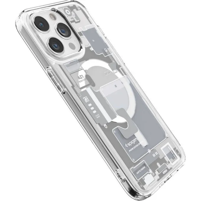 Etui iPhone 15 Pro Max Spigen Ultra Hybrid Mag Magsafe Zero One White Case