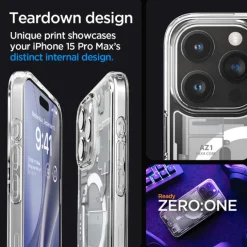 Etui iPhone 15 Pro Max Spigen Ultra Hybrid Mag Magsafe Zero One White Case