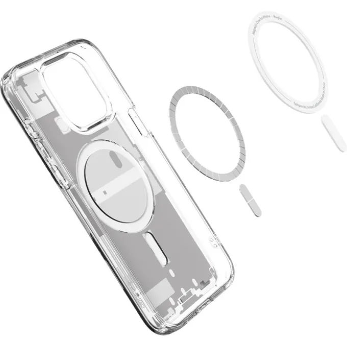 Etui iPhone 15 Pro Max Spigen Ultra Hybrid Mag Magsafe Zero One White Case