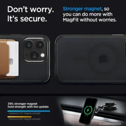 Etui iPhone 15 Pro Max Spigen Ultra Hybrid Mag Magsafe Frost Black Case