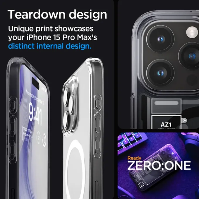Etui iPhone 15 Pro Max Spigen Ultra Hybrid Mag Magsafe Zero One Case