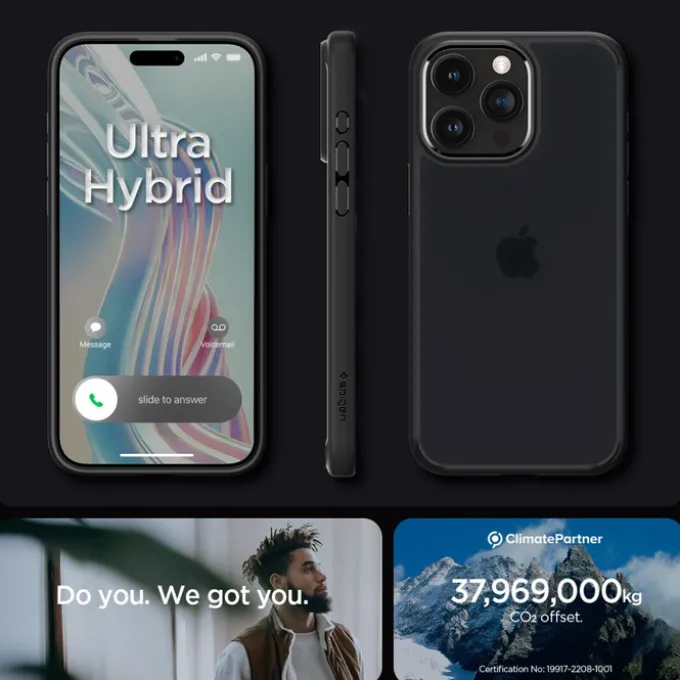 Etui iPhone 15 Pro Max Spigen Ultra Hybrid Frost Black Case