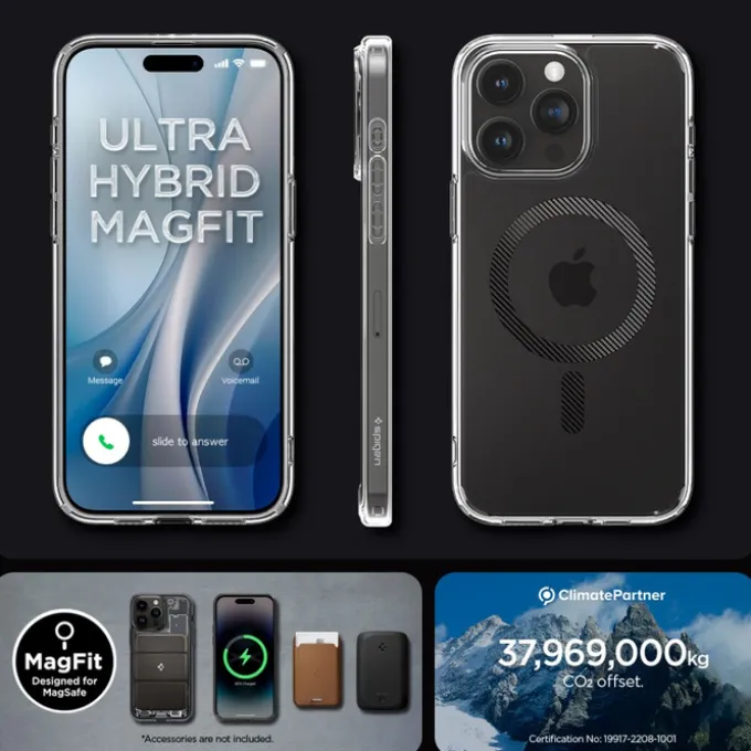 Etui iPhone 15 Pro Max Spigen Ultra Hybrid Mag Magsafe Carbon Fiber Case