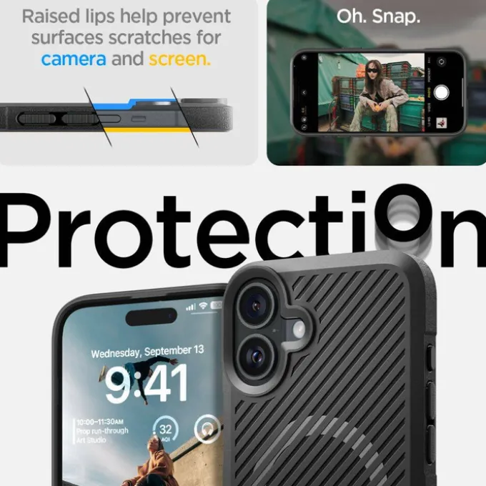 Etui iPhone 16 Spigen Core Armor Mag Magsafe Matte Black