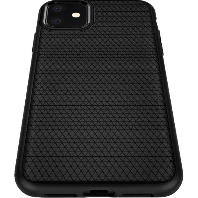 Etui Iphone 11 SPIGEN Liquid Air Apple Matte Black Czarne Case